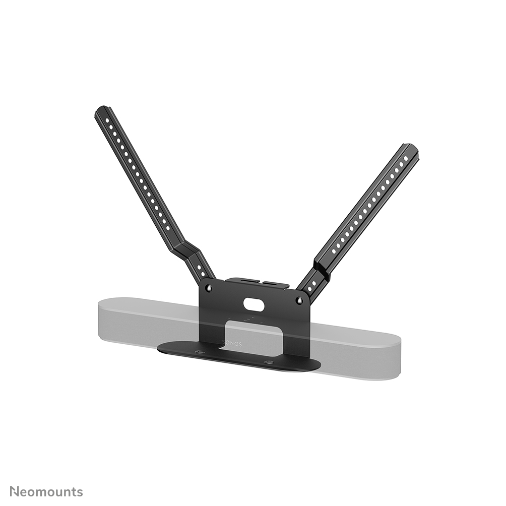 Neomounts AV35-726BL1 Supporto TV per Sonos Beam - Installazione semplice - Design agganciato alla TV - Nero