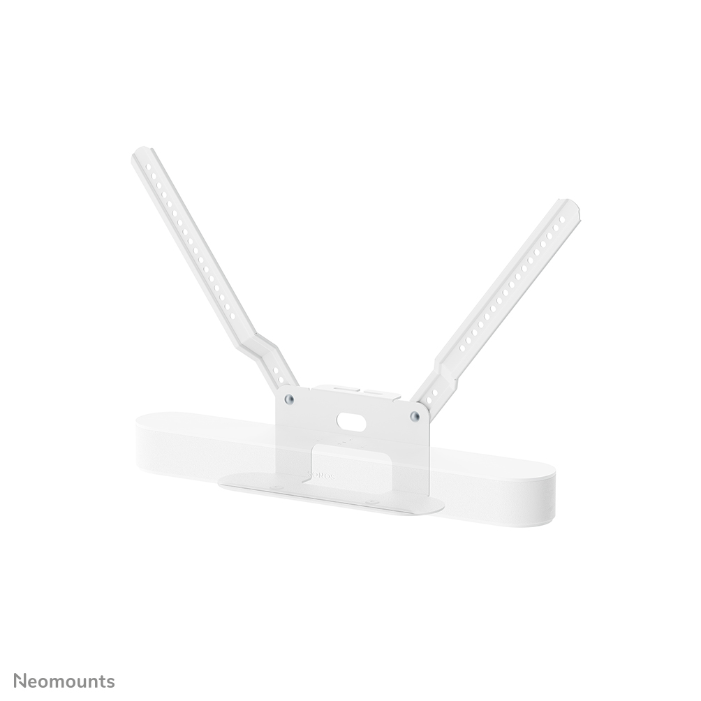 Neomounts AV35-726WH1 Supporto TV per Sonos Beam - Installazione semplice - Design agganciato alla TV - Bianco