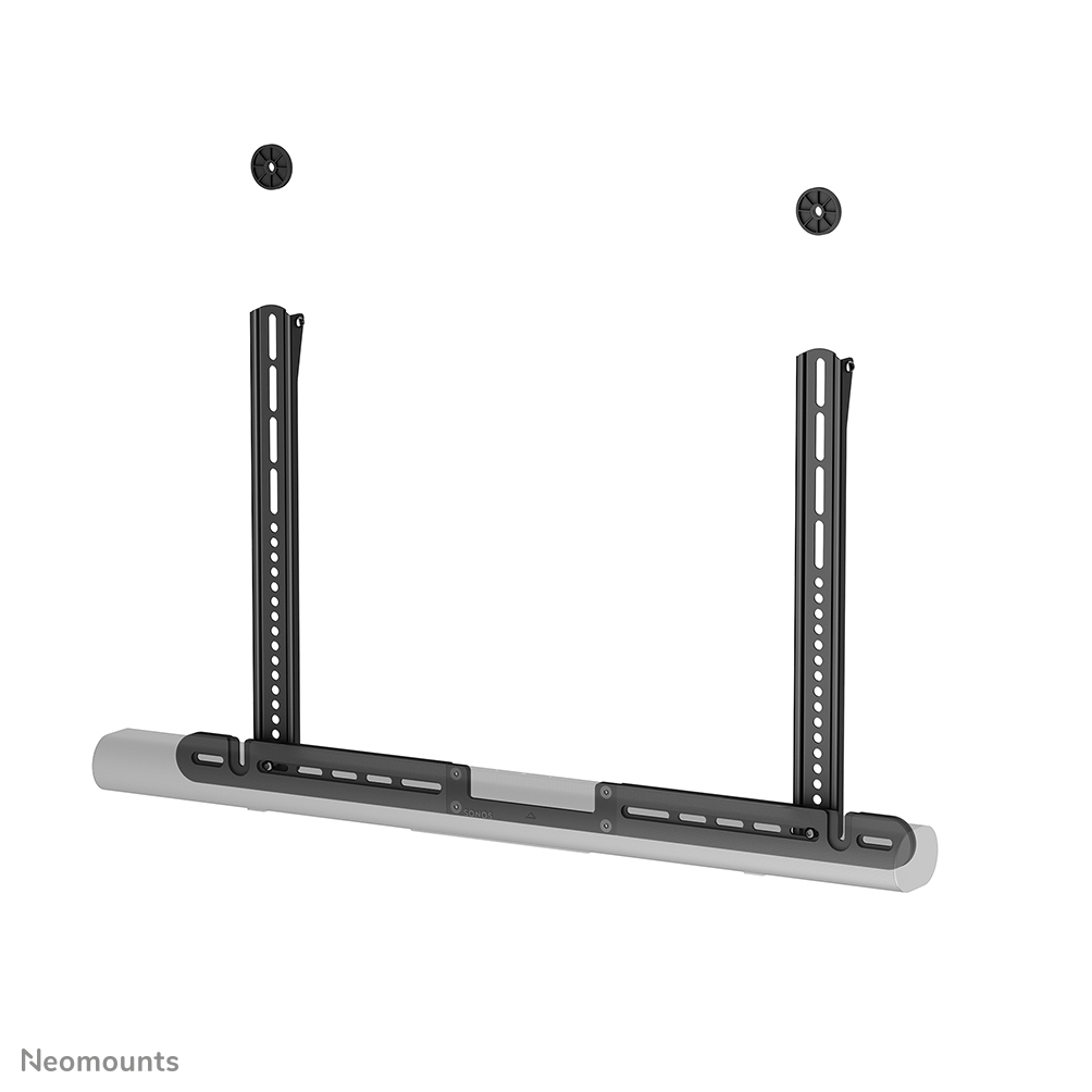 Neomounts AV35-727BL1 Supporto TV per Sonos Arc & Arc Ultra - Installazione semplice - Design agganciato alla TV - nero e bianco