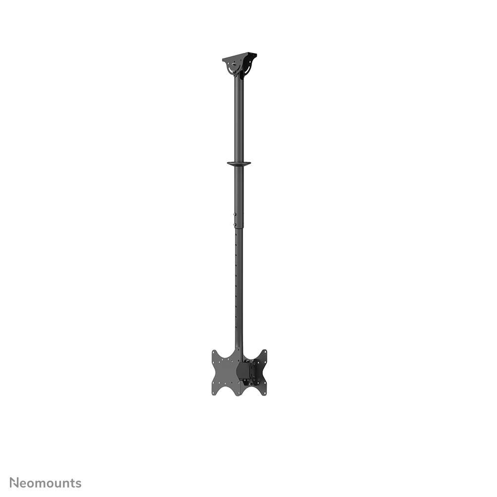 Neomounts CL35-340BL22 Supporto monitor/TV a soffitto 2 schermi - 23-42" - max 45 kg/schermo - VESA 100x100-200x200 - alt. 106-156 cm - nero