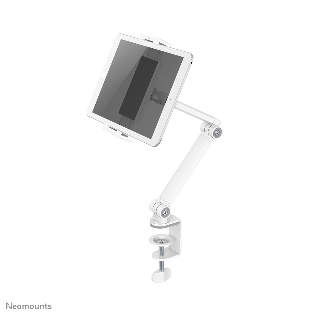 Neomounts DS15-545WH1 Morsetto da tavolo porta tablet - 4.7-12.9" - universale - mobilità completa - bianco
