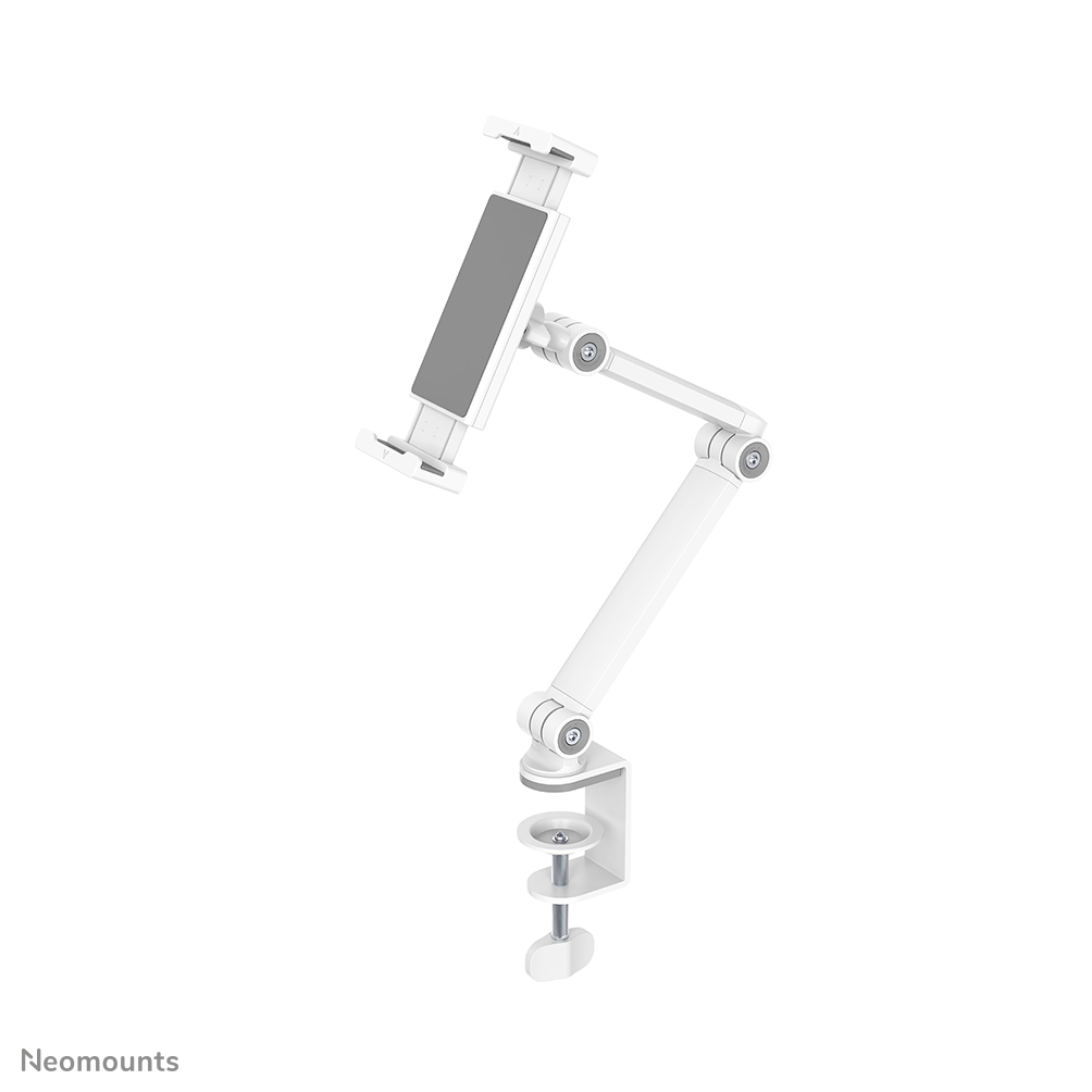 Neomounts DS15-545WH1 Morsetto da tavolo porta tablet - 4.7-12.9" - universale - mobilità completa - bianco