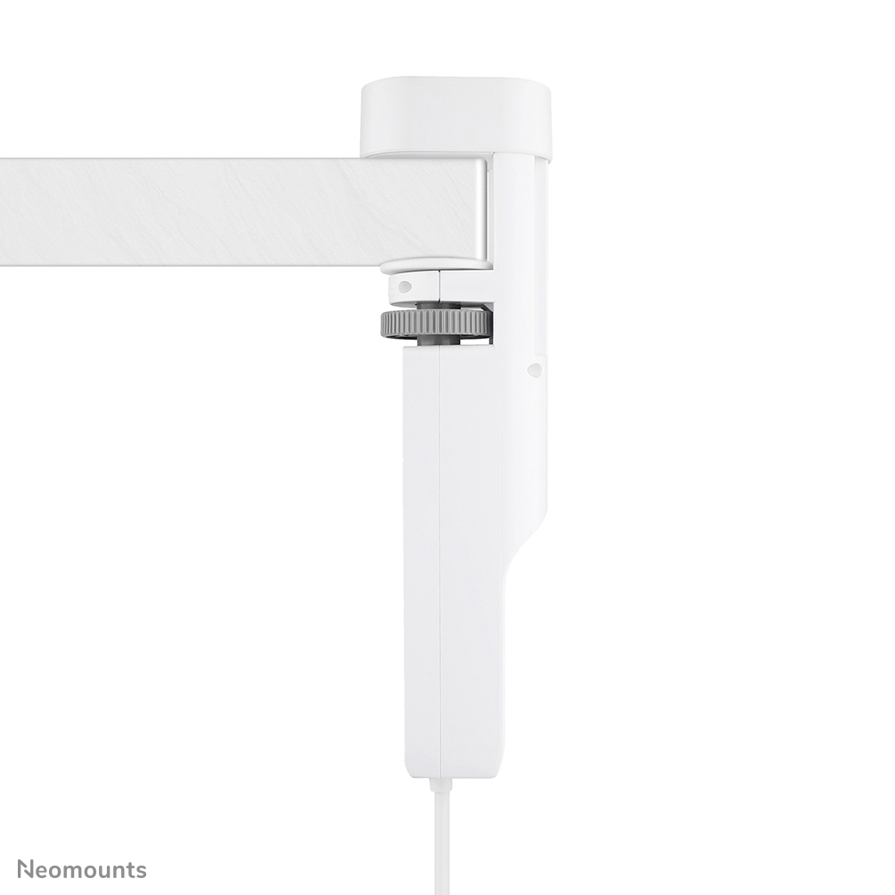 Neomounts VOLT DS22-840WH6 Multipresa da tavolo con morsetto - 2 x USB-C (20W), 1x USB-A (18W), 3 x 230V. multipresa tipo F 3680 Watt - cavo 1,4 m - ricarica rapida - bianco