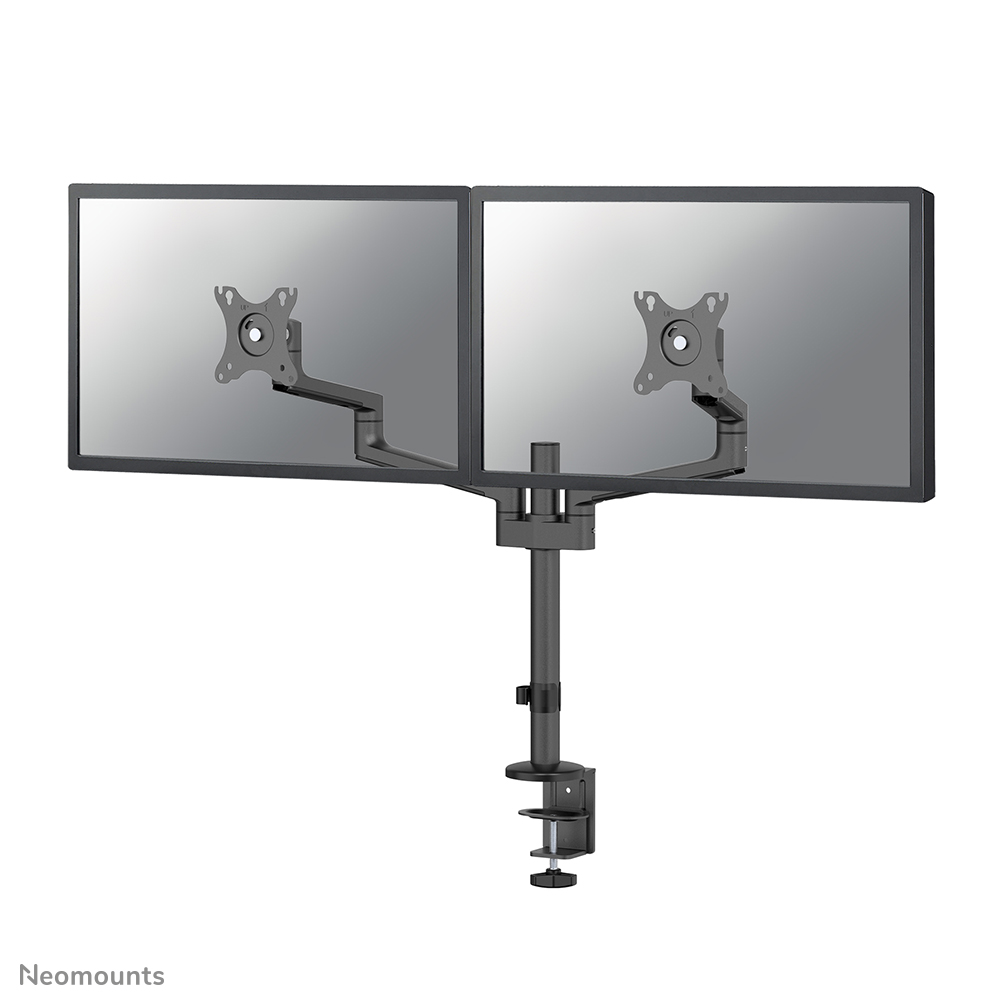 Neomounts NEXT Lite DS60-425BL2 Braccio per monitor 2 schermi - 17-27" - 0-8 kg/schermo - modello T-Rex salvaspazio - imballaggio 100% privo di plastica - nero