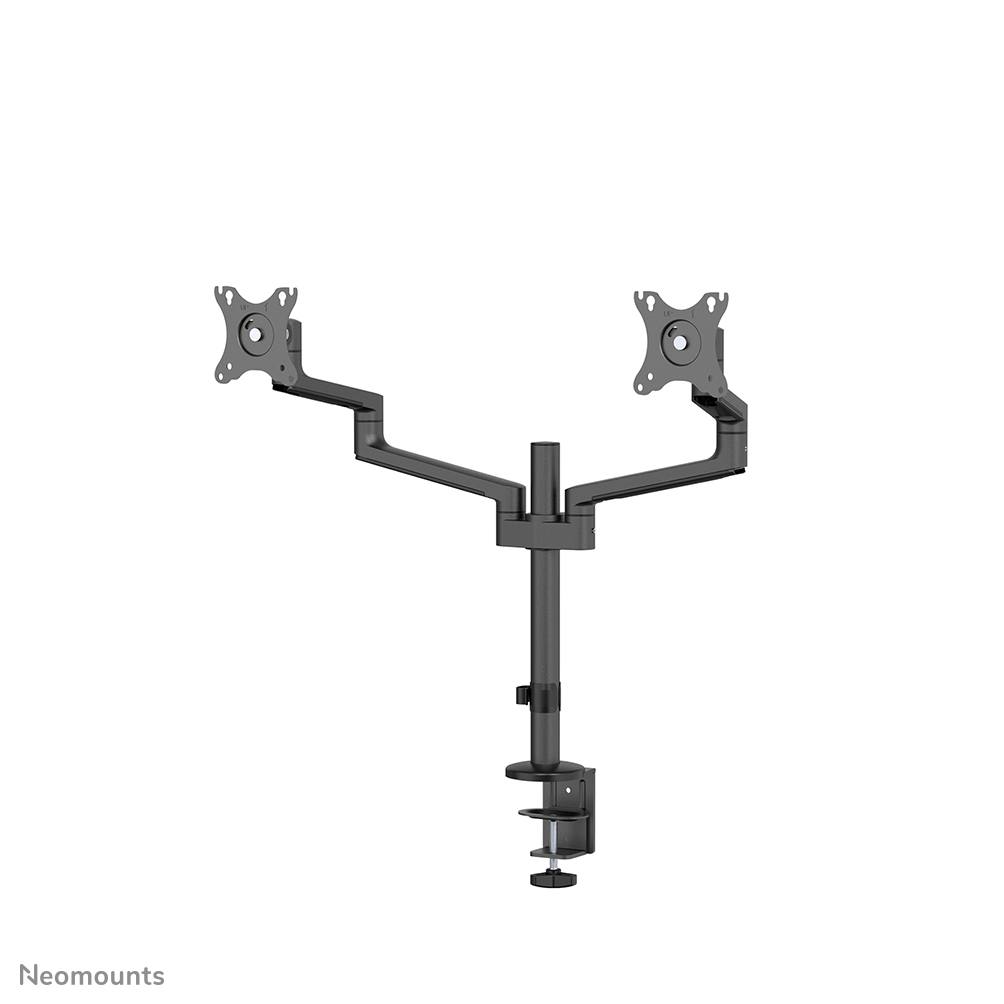Neomounts NEXT Lite DS60-425BL2 Braccio per monitor 2 schermi - 17-27" - 0-8 kg/schermo - modello T-Rex salvaspazio - imballaggio 100% privo di plastica - nero