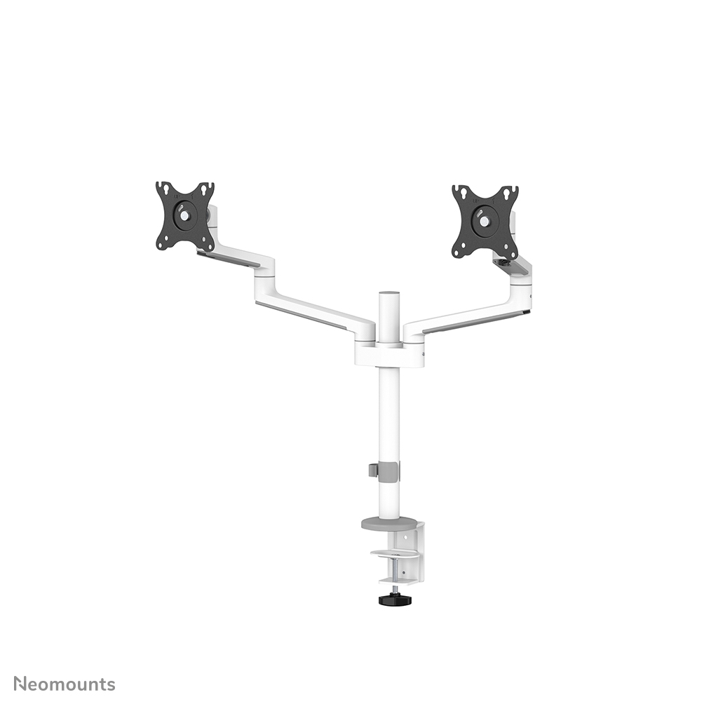 Neomounts NEXT Lite DS60-425WH2 Braccio per monitor 2 schermi - 17-27" - 0-8 kg/schermo - modello T-Rex salvaspazio - imballaggio 100% privo di plastica - bianco