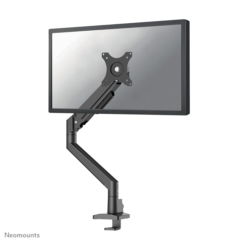Neomounts NEXT Slim DS70-250BL1 Braccio per monitor 1 schermo - 17-35" - 1-9 kg (curvo 8 kg) - molla a gas - 180°-stop - Topfix - modello Easy Install - imballaggio 100% privo di plastica - nero