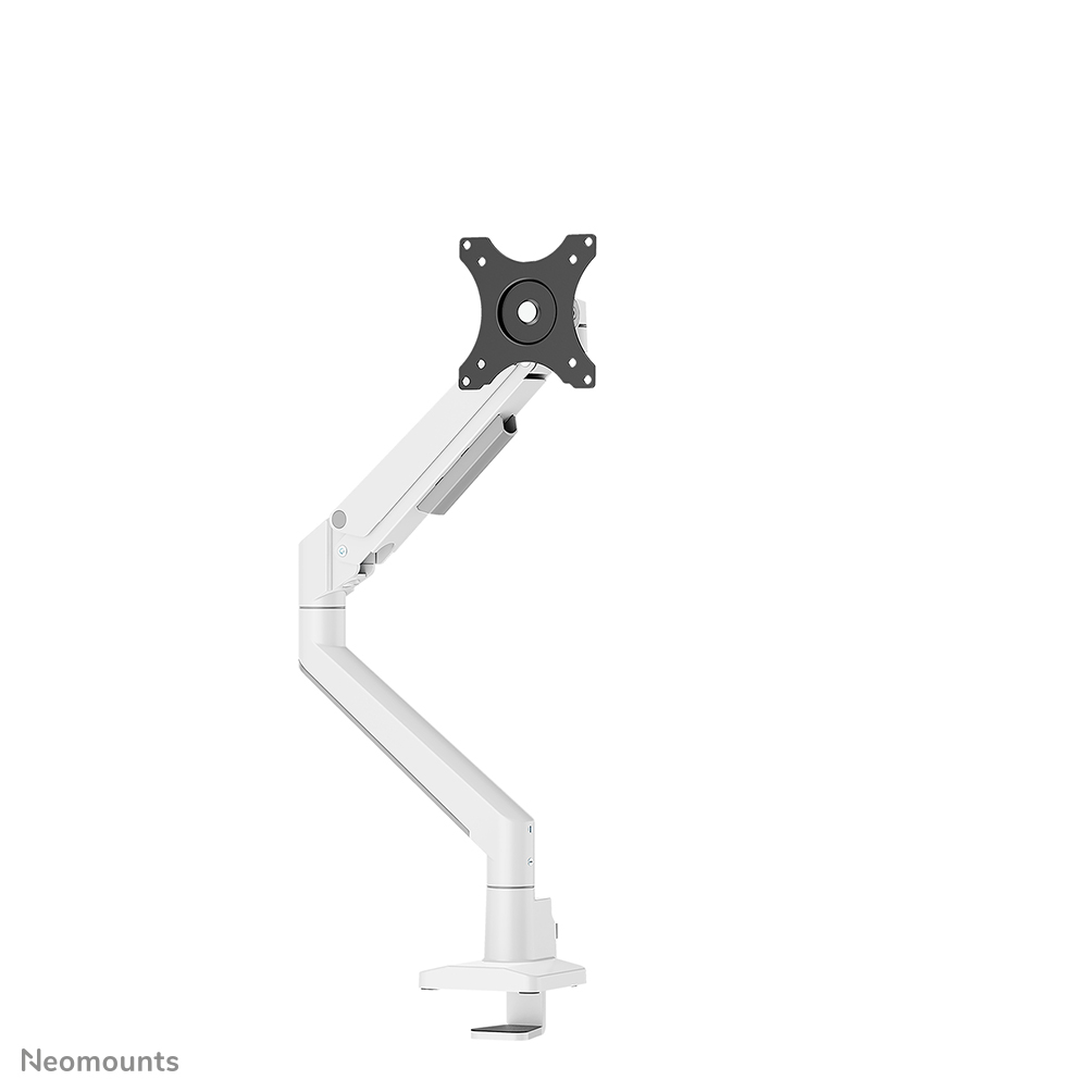 Neomounts NEXT Slim DS70-250WH1 Braccio per monitor 1 schermo - 17-35" - 1-9 kg (curvo 8 kg) - molla a gas - 180°-stop - Topfix - modello Easy Install - imballaggio 100% privo di plastica - bianco