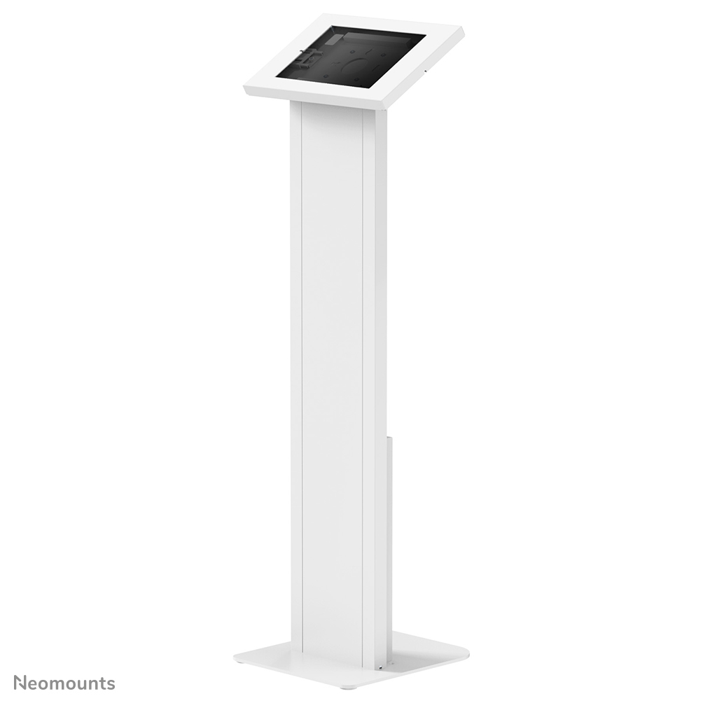 Neomounts FL15-750WH1 Supporto da pavimento per tablet - bloccabile (incl. serratura) - VESA 75x75 - a fissaggio - adatto per vari 9.7-11" tablet - bianco