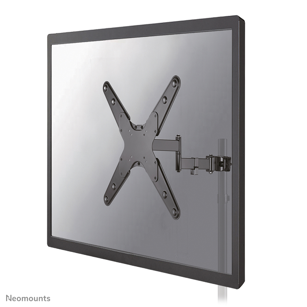 Neomounts FL40-450BL14 Supporto palo per TV - 32-55" - max 25 kg - VESA 75x75-400x400 - adatto per Ø 28-50 mm - livello regolabile - mobilità completa - nero