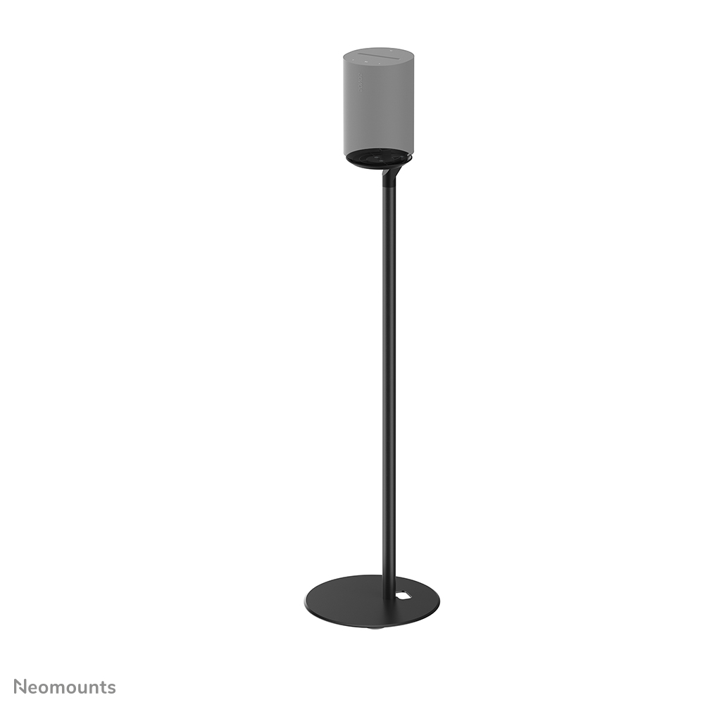 Neomounts FL45-721BL1 Stand da pavimento per Sonos Era 100 - Altezza 85 cm - Base da terra 25 cm - Gestione dei cavi - Nero