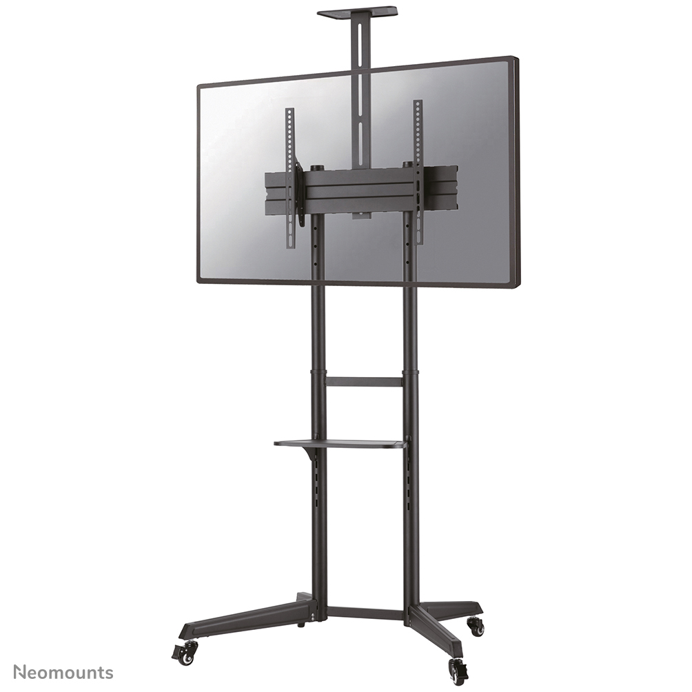 Neomounts FL50-550BL1 Carello TV - 37-70" - max 50 kg - manuale alt. 128,5-145 cm - VESA 100x100-600x400 - incl. ripiano per videocamera/hardware - nero