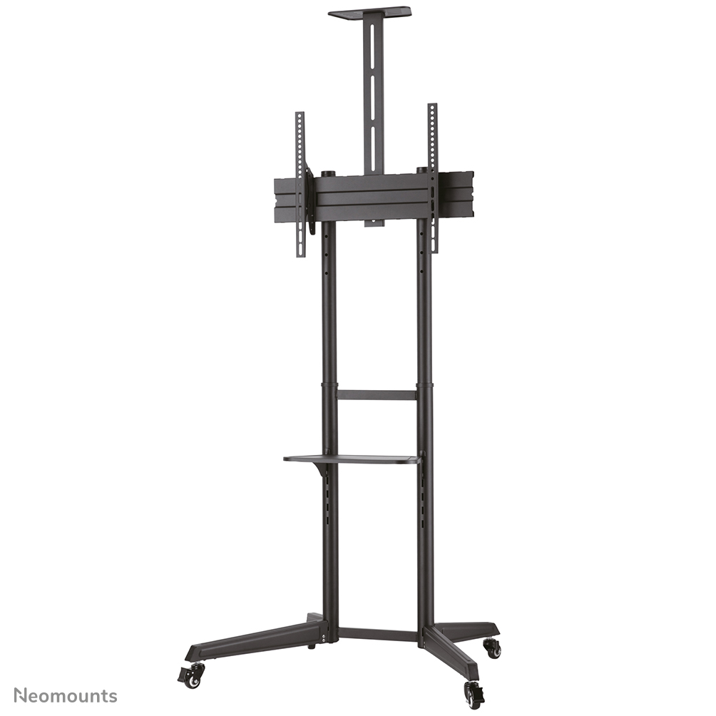 Neomounts FL50-550BL1 Carello TV - 37-70" - max 50 kg - manuale alt. 128,5-145 cm - VESA 100x100-600x400 - incl. ripiano per videocamera/hardware - nero