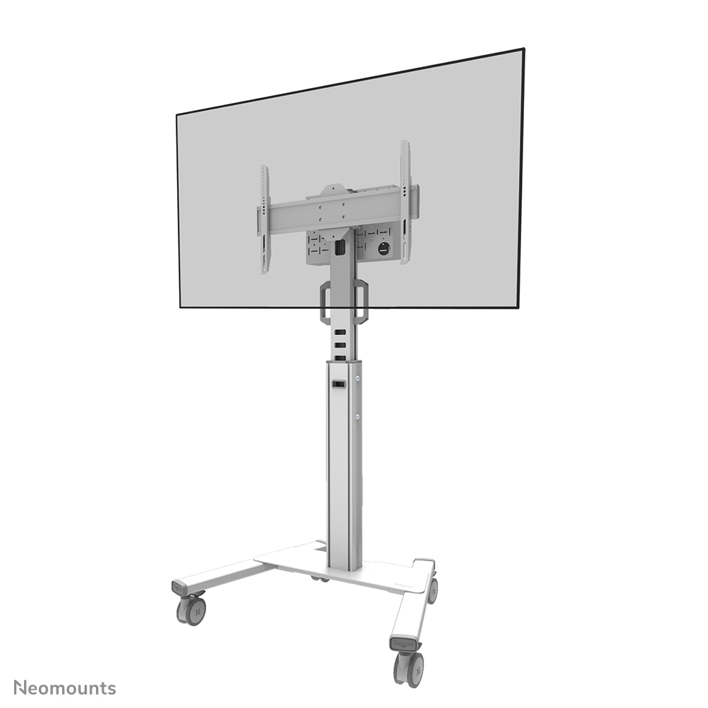 Neomounts MOVE Up FL50S-825WH1 Carello TV - 37-75" - max 70 kg - manuale alt. 104-157 cm - VESA 100x100-600x400 - bloccabile (escl. serratura) - certificato TÜV - Kit videobar opzionalmente disponibile - bianco