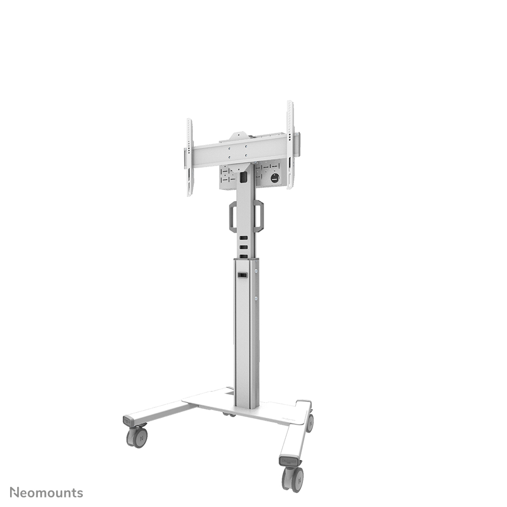 Neomounts MOVE Up FL50S-825WH1 Carello TV - 37-75" - max 70 kg - manuale alt. 104-157 cm - VESA 100x100-600x400 - bloccabile (escl. serratura) - certificato TÜV - Kit videobar opzionalmente disponibile - bianco