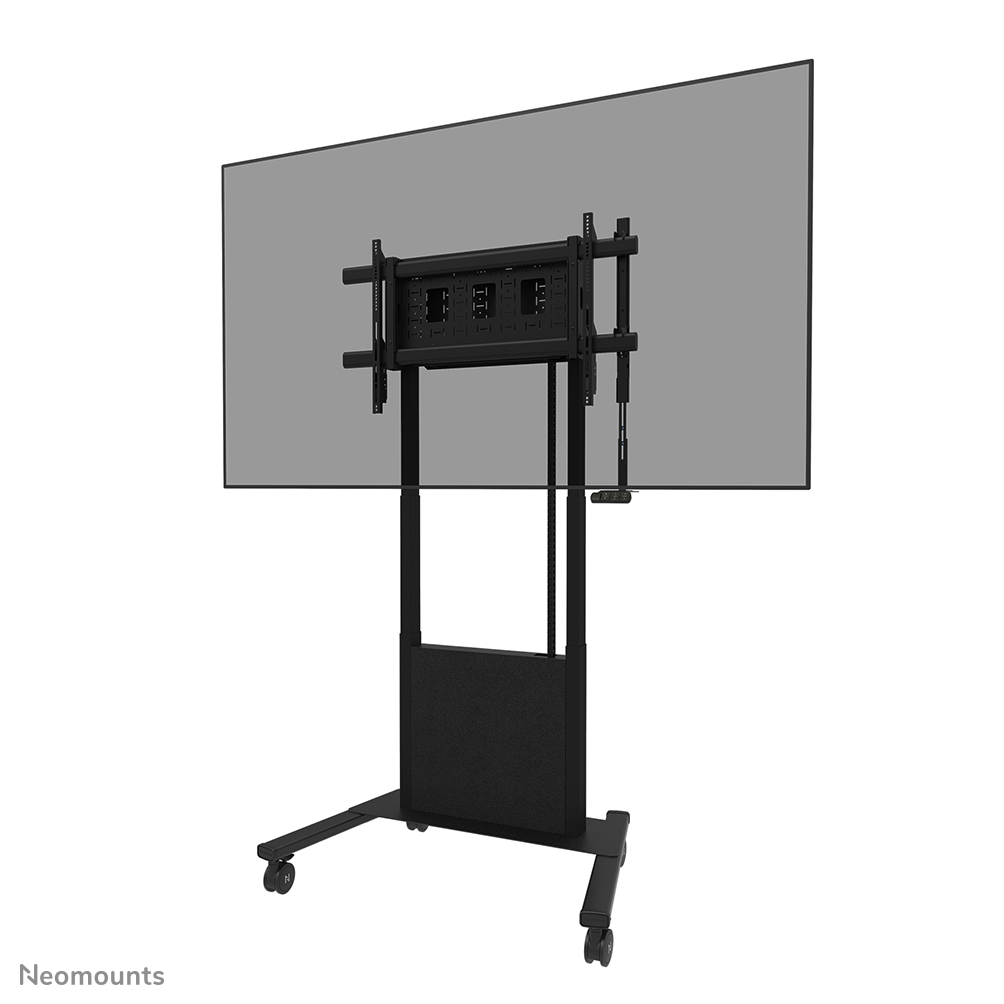 Neomounts MOVE Lift X FL55-885BL1 Carrello TV - 65-105" - max 120 kg - regolazione elettrica dell'altezza 125,4-235,4 cm - 50 mm/sec - VESA 200x200-1000x600 - bloccabile - nero