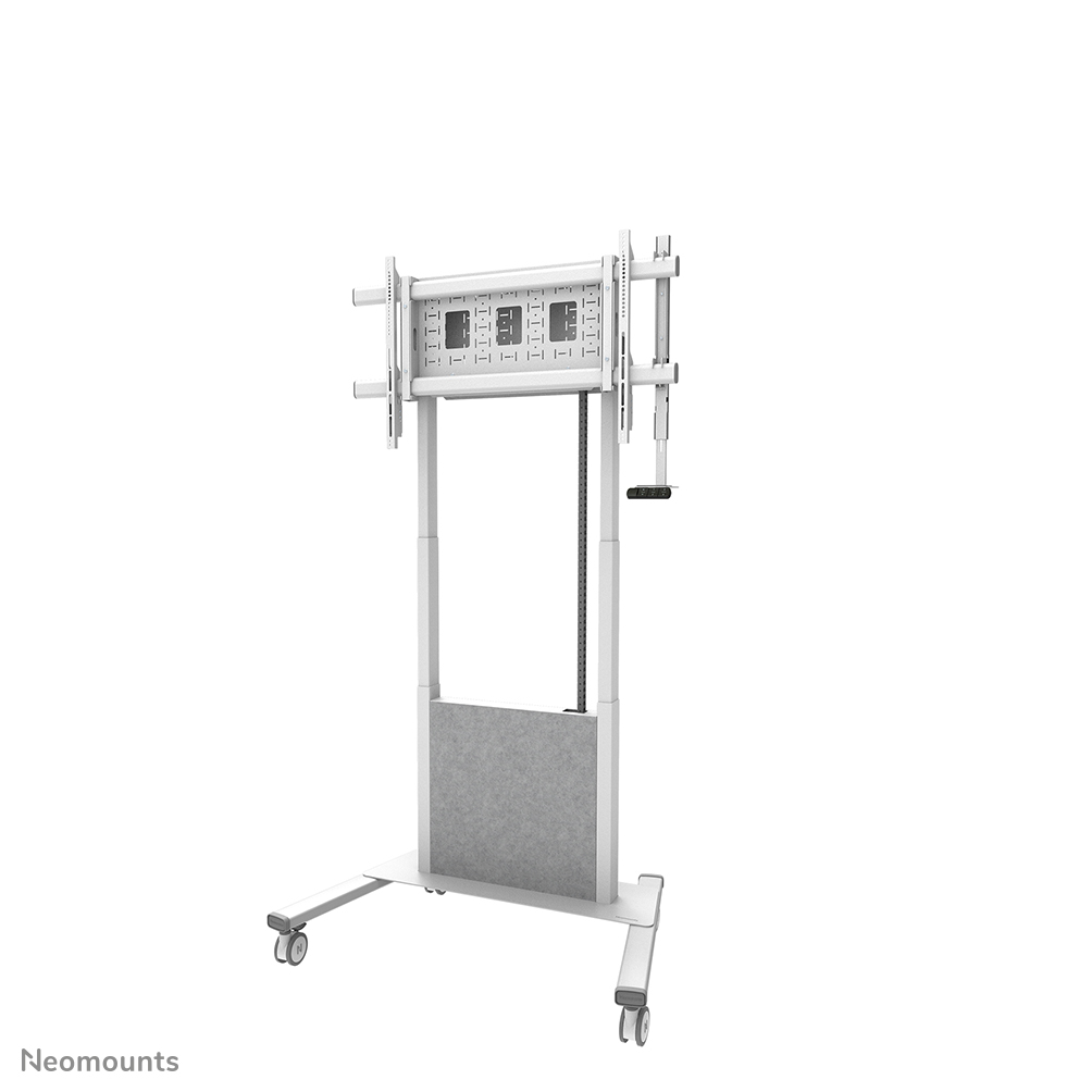 Neomounts MOVE Lift X FL55-885WH1 Carrello TV - 65-105" - max 120 kg - regolazione elettrica dell'altezza 125,4-235,4 cm - 50 mm/sec - VESA 200x200-1000x600 - bloccabile - bianco