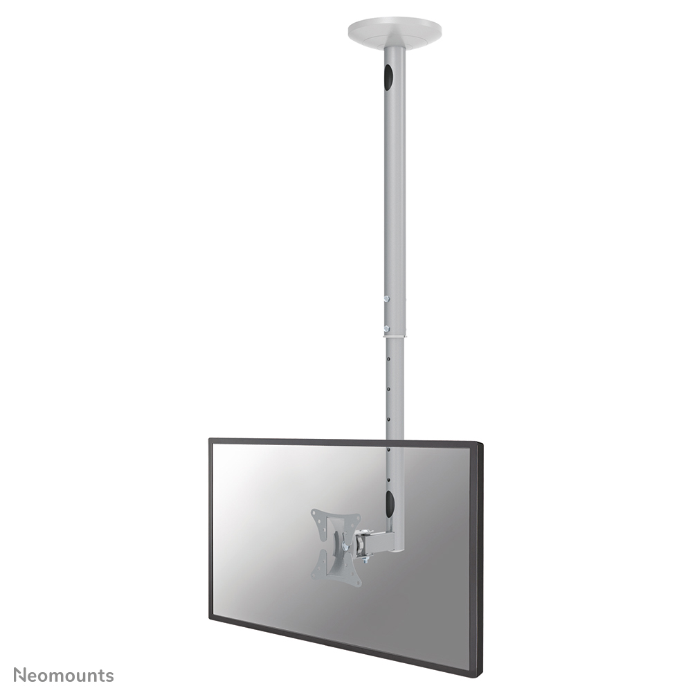 Neomounts FPMA-C050SILVER Supporto monitor/TV a soffitto 1 schermo - 10-30" - max 20 kg - VESA 50x50-100x100 - alt. 60-85 cm - argento