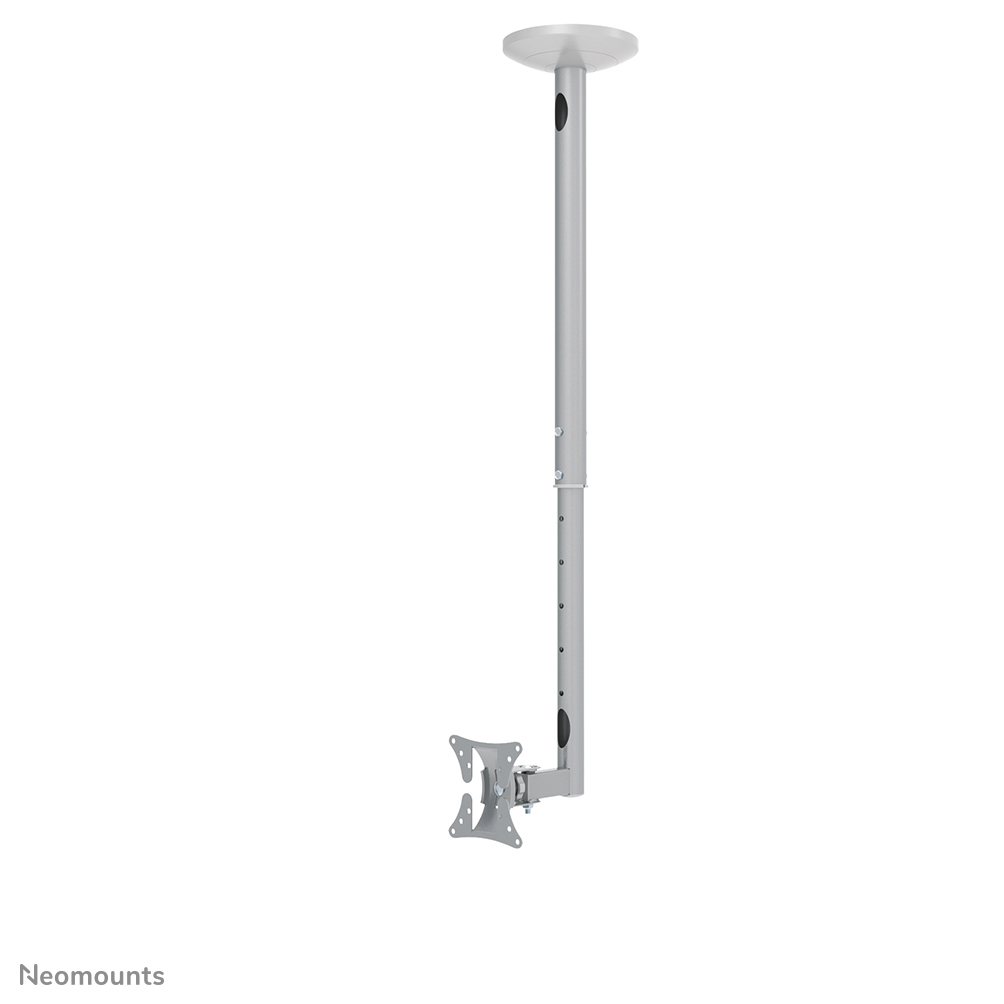 Neomounts FPMA-C050SILVER Supporto monitor/TV a soffitto 1 schermo - 10-30" - max 20 kg - VESA 50x50-100x100 - alt. 60-85 cm - argento