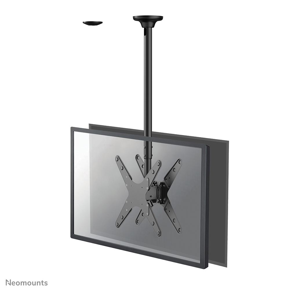 Neomounts supporto a soffitto per TV/monitor doppio full motion per schermi 32-75" - Nero