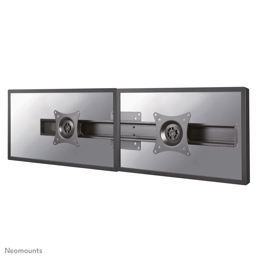 Neomounts FPMA-CB200BLACK Adattatore per braccio monitor traversa da 1 a 2 schermi - 10-27" - 0-7 kg/schermo - VESA 75x75-100x100 - nero