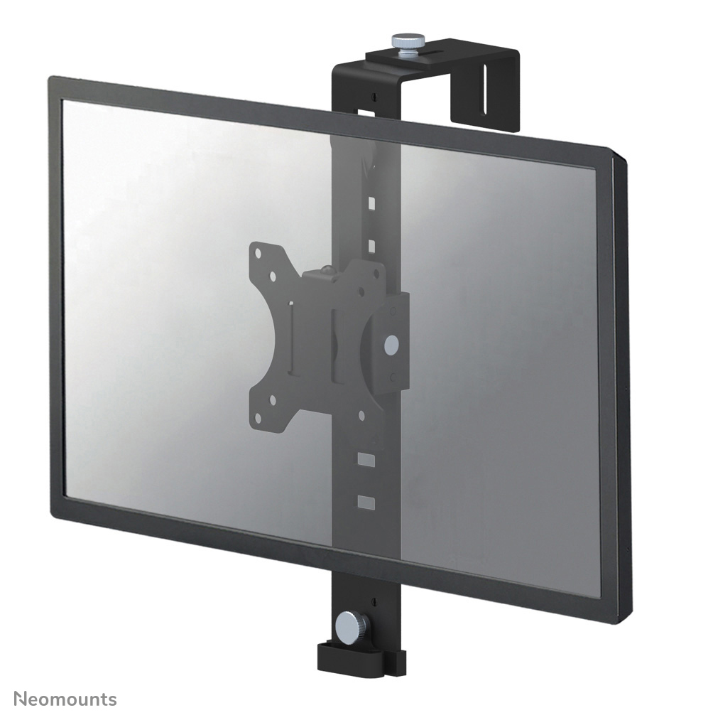 Neomounts FPMA-CH100BLACK Braccio per monitor 1 schermo - 10-30" - 0-8 kg - VESA 75x75-100x100 - per la parete di separazione - ruotabile - nero