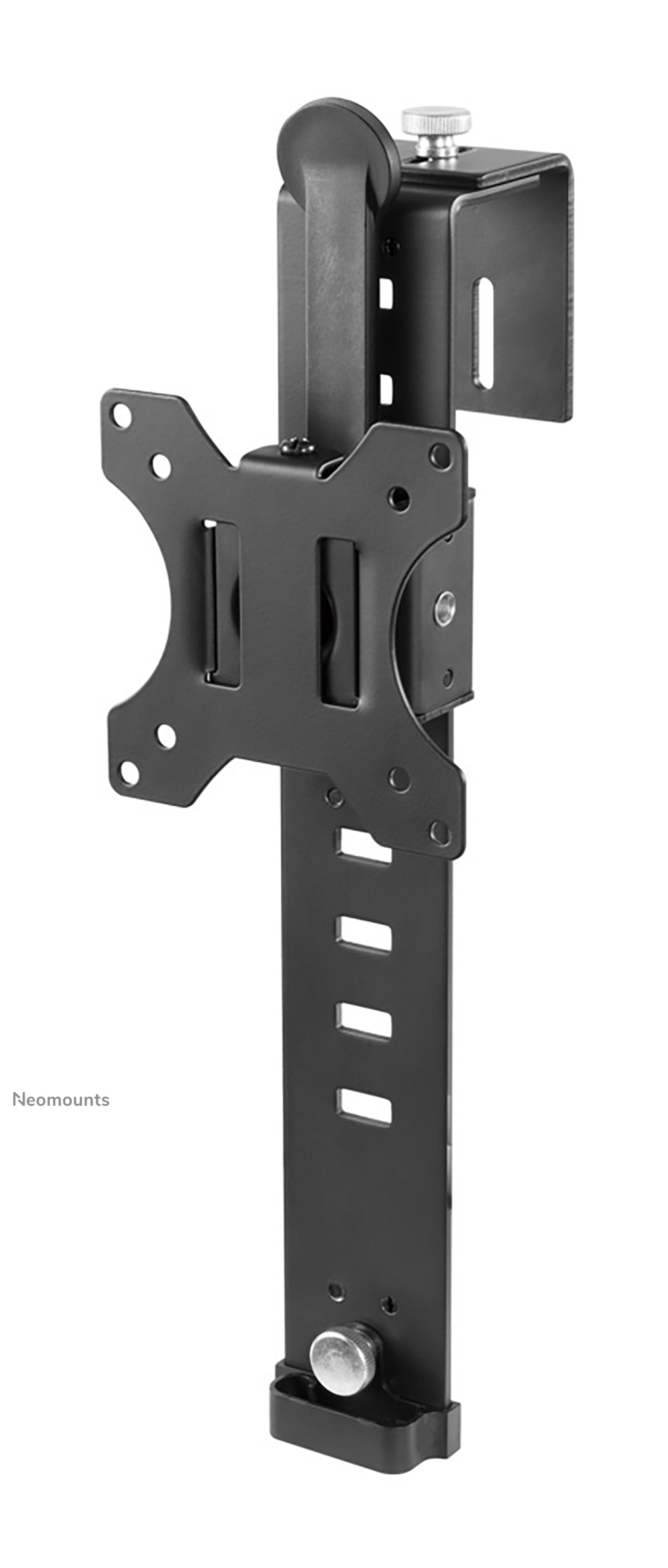 Neomounts FPMA-CH100BLACK Braccio per monitor 1 schermo - 10-30" - 0-8 kg - VESA 75x75-100x100 - per la parete di separazione - ruotabile - nero