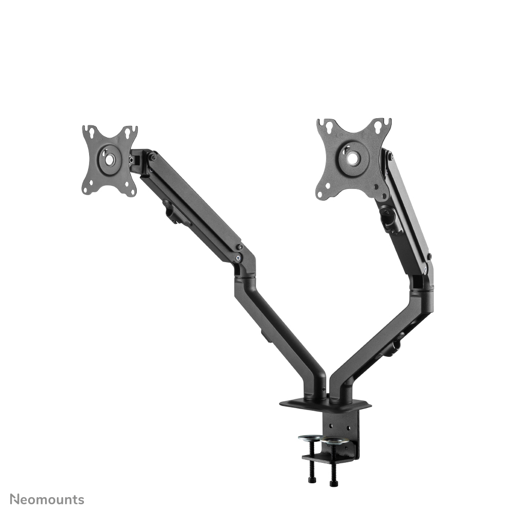 Neomounts FPMA-D650DBLACK Braccio per monitor 2 schermi - 17-27" - 2-7 kg/schermo - molla elicoidale - nero