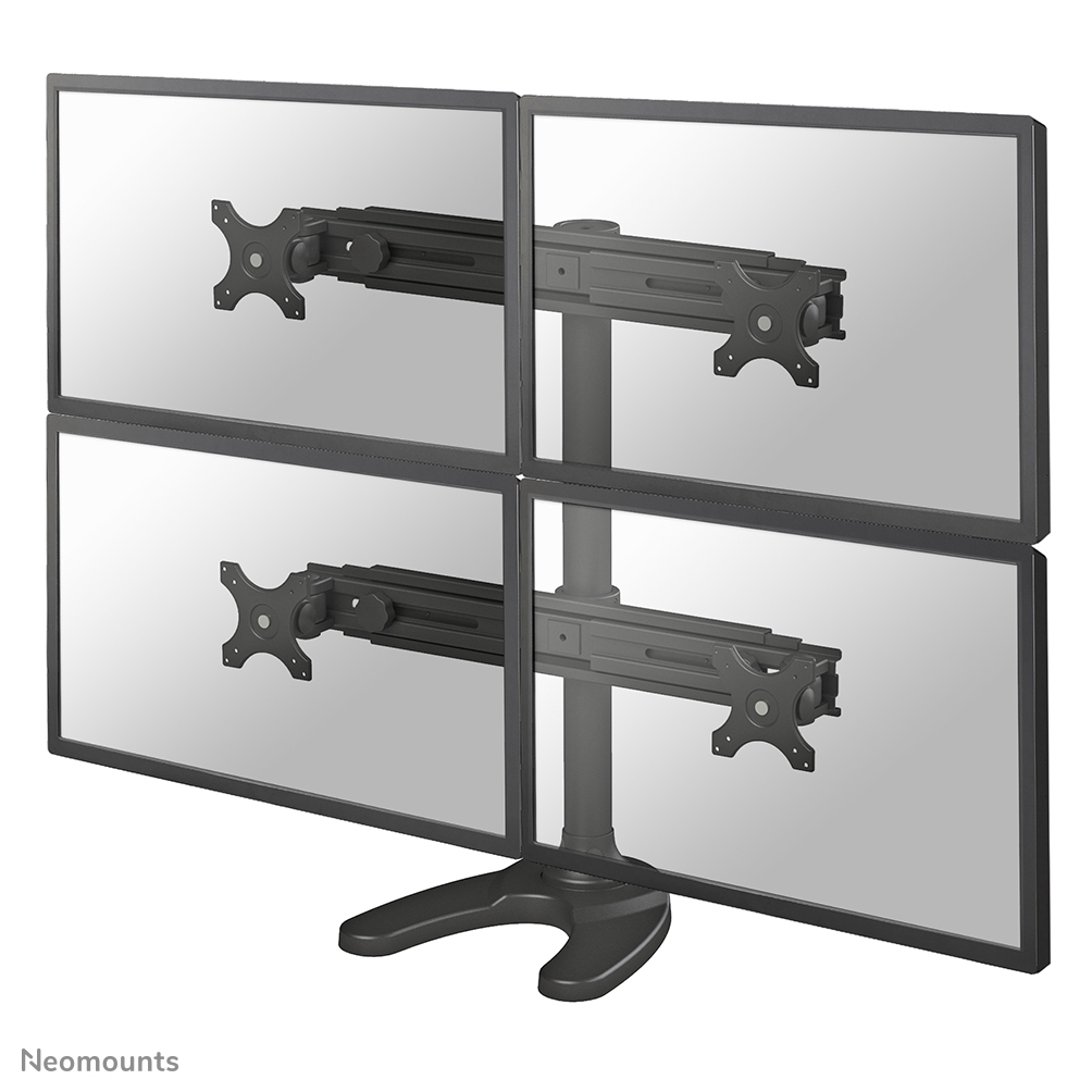 Neomounts FPMA-D700DD4 Supporto per monitor 4 schermi - 19-30" - 0-8 kg/schermo - nero