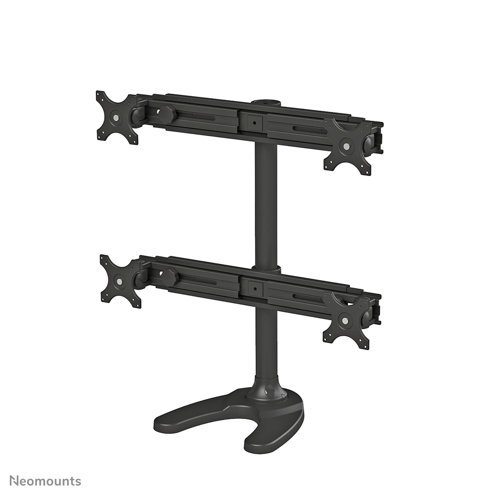 Neomounts FPMA-D700DD4 Supporto per monitor 4 schermi - 19-30" - 0-8 kg/schermo - nero
