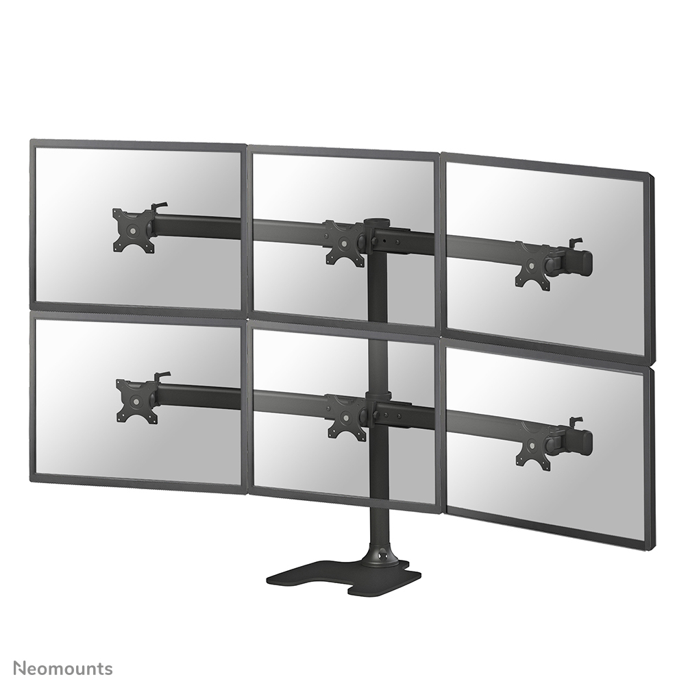 Neomounts FPMA-D700DD6 Supporto per monitor 6 schermi - 10-27" - 0-8 kg/schermo - nero