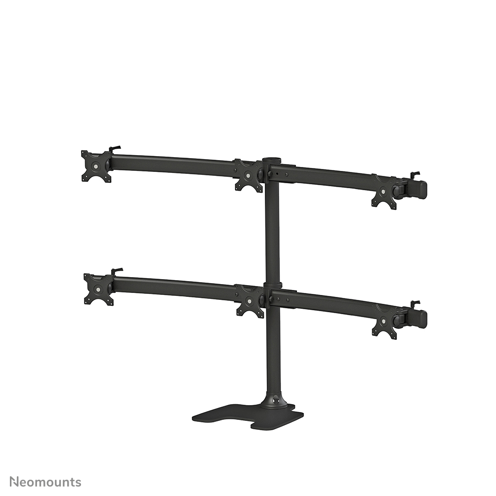 Neomounts FPMA-D700DD6 Supporto per monitor 6 schermi - 10-27" - 0-8 kg/schermo - nero