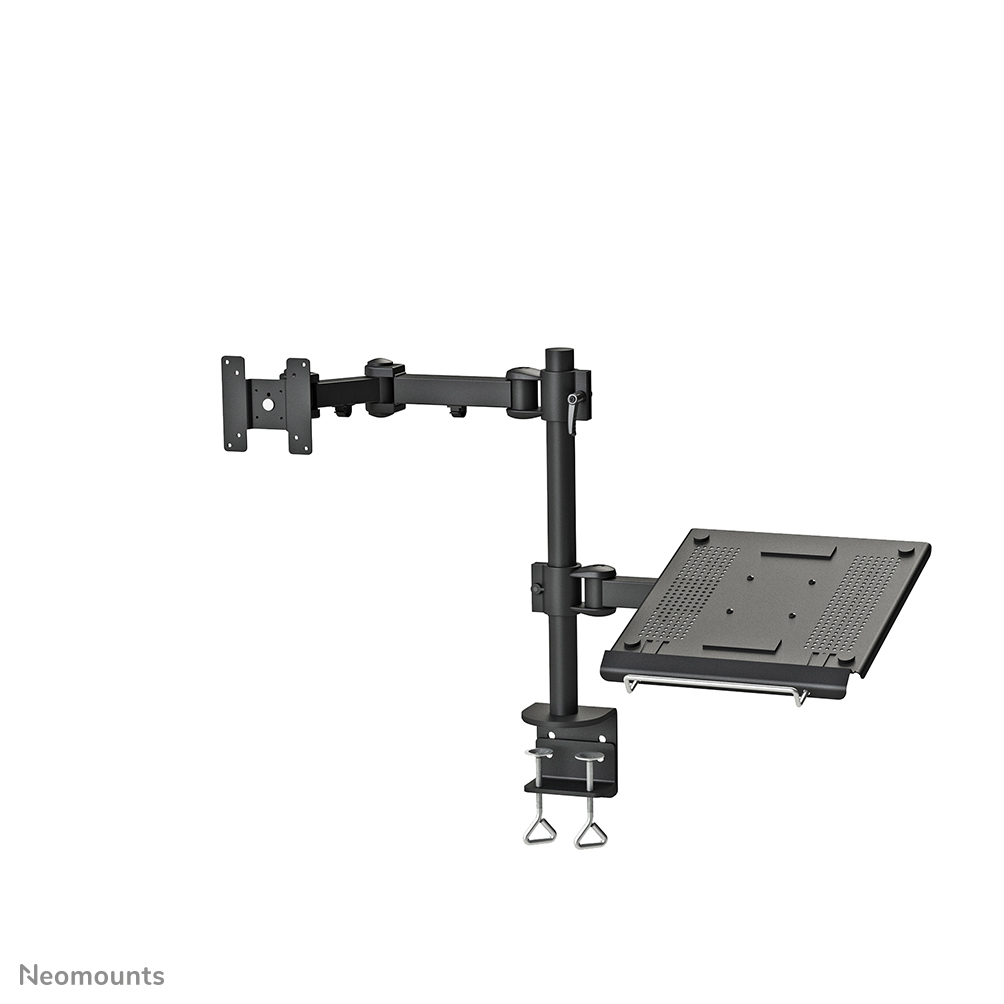 Neomounts FPMA-D960NOTEBOOK Braccio per monitor 1 schermo con Supporto per laptop - 10-27" - 0-10 kg - nero