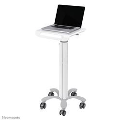 La Neomounts medico portatile carrello, modello MED-M050 è un luogo di lavoro mobile per il computer portatile.