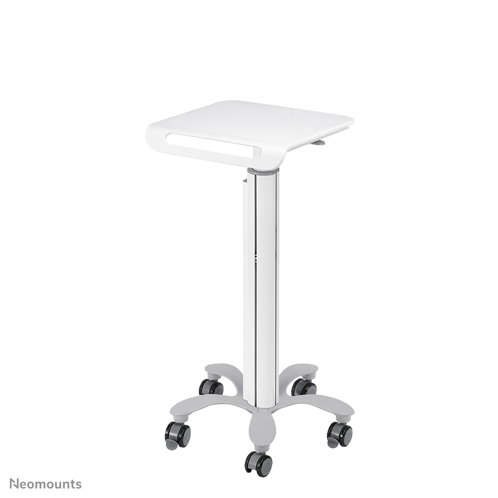 La Neomounts medico portatile carrello, modello MED-M050 è un luogo di lavoro mobile per il computer portatile.
