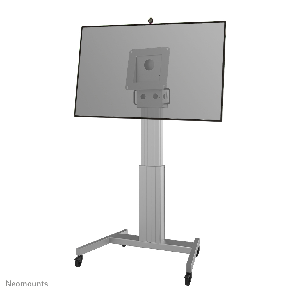 Neomounts NM-HUB2LIFTSILVER Carrello TV fino a 50" - max 150 kg - motorizzato alt. 134-184 cm - VESA 350x350 - argento