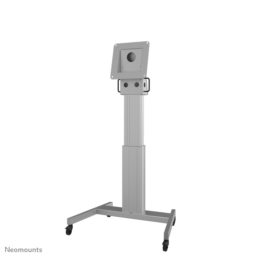 Neomounts NM-HUB2LIFTSILVER Carrello TV fino a 50" - max 150 kg - motorizzato alt. 134-184 cm - VESA 350x350 - argento