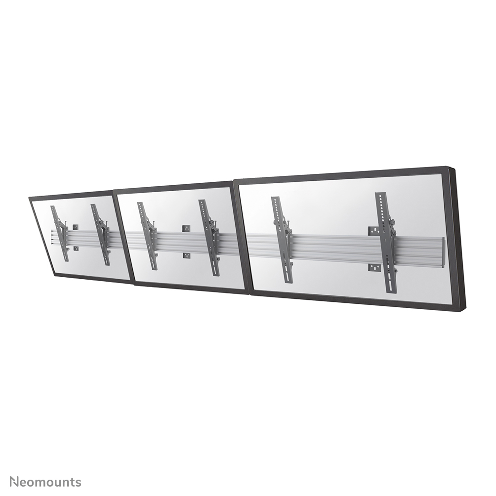 Neomounts NMPRO-WMB3 Supporto da parete per menu board 3 schermi - 32-55" - max 30 kg/schermo - VESA 100x100-600x400 - inclinabile - nero