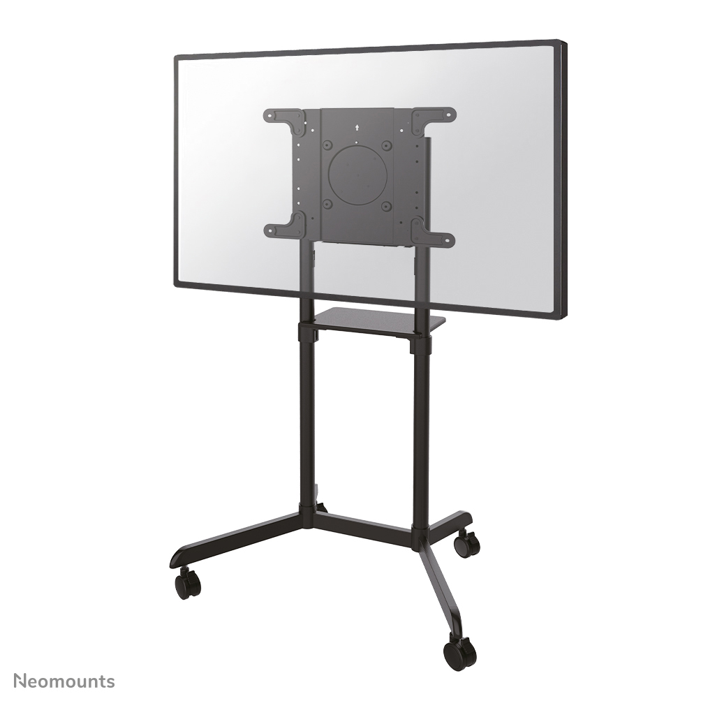 Neomounts NS-M1250BLACK Carrello TV - 37-70" - max 70 kg - VESA 200x200-600x400 - 90° ruotabile - incl. ripiano per hardware - nero