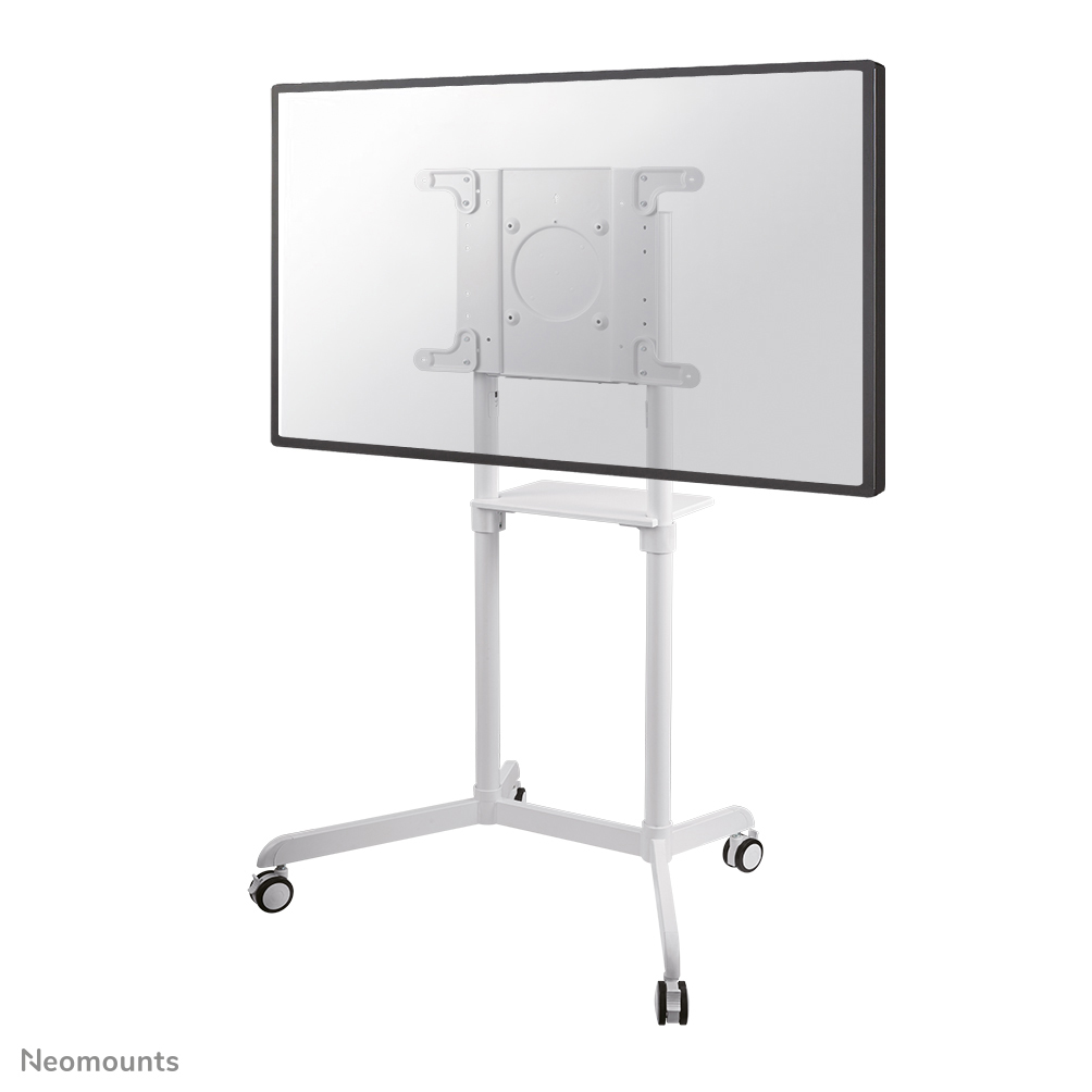 Neomounts NS-M1250WHITE Carrello TV - 37-70" - max 70 kg - VESA 200x200-600x400 - 90° ruotabile - incl. ripiano per hardware - bianco