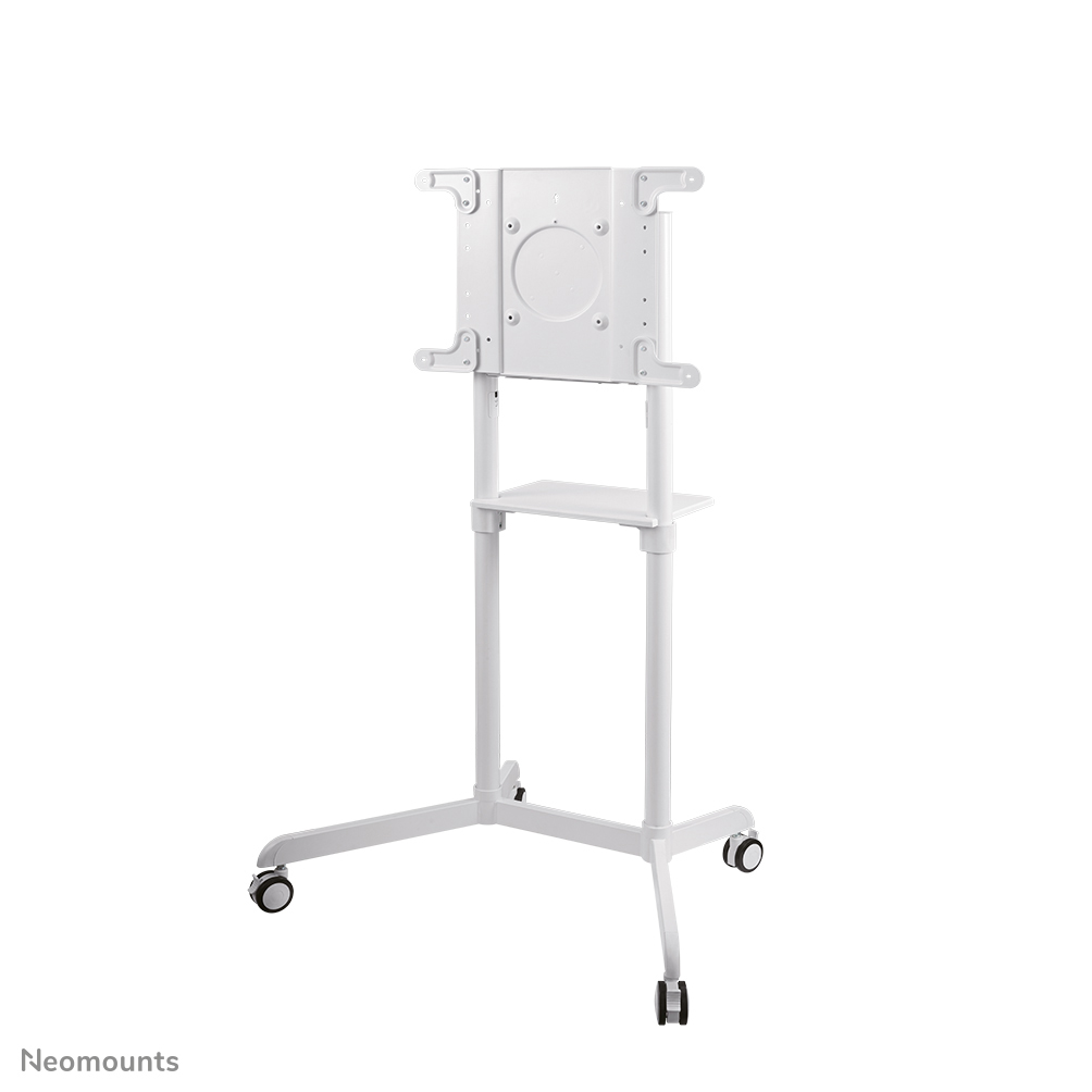 Neomounts NS-M1250WHITE Carrello TV - 37-70" - max 70 kg - VESA 200x200-600x400 - 90° ruotabile - incl. ripiano per hardware - bianco