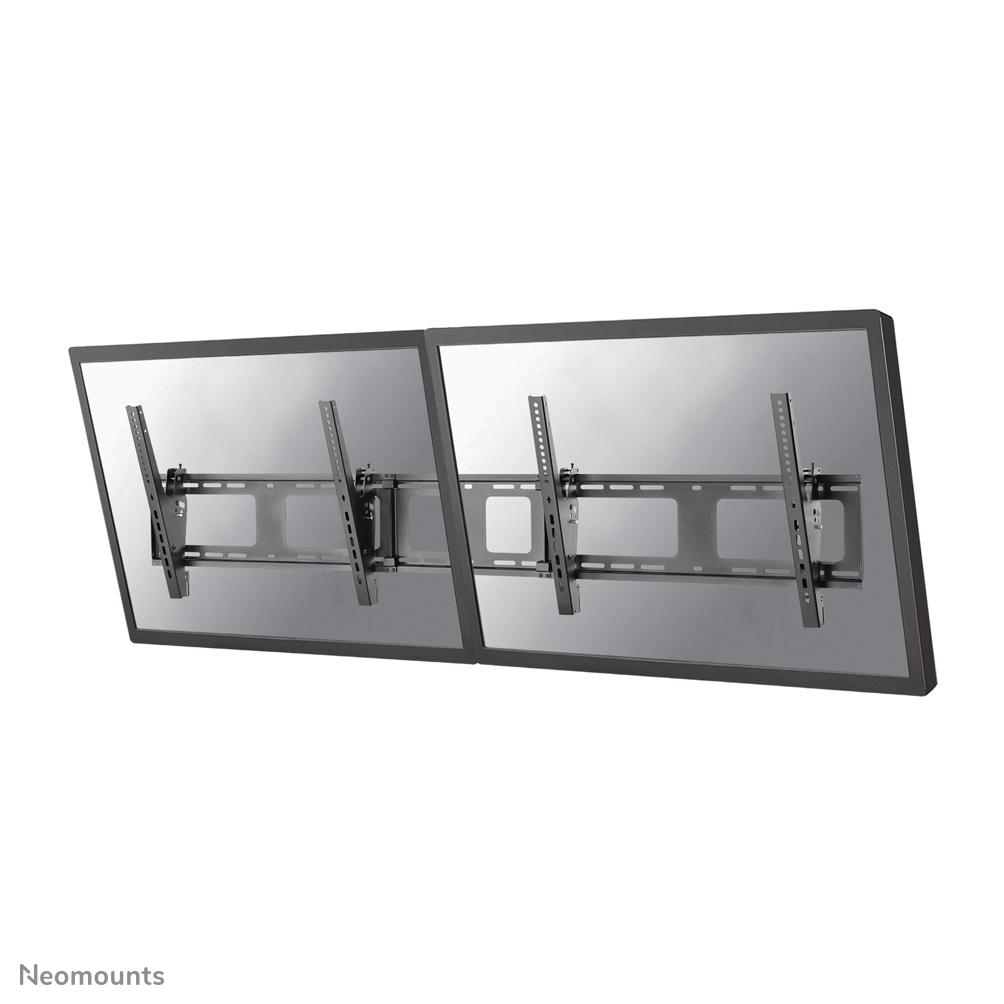 Neomounts NS-WMB200BLACK Supporto da parete per menu board 2 schermi - 40-52" - max 50 kg/schermo - VESA 200x200-600x400 - inclinabile - nero