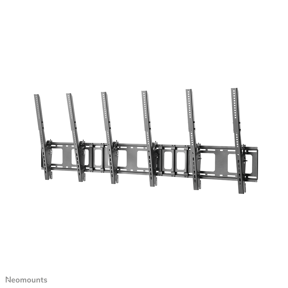 Neomounts NS-WMB300PBLACK Supporto da parete per menu board 3 schermi - 40-52" - max 50 kg/schermo - VESA 200x200-400x600 - prof. 7,8 cm - inclinabile - verticale - nero