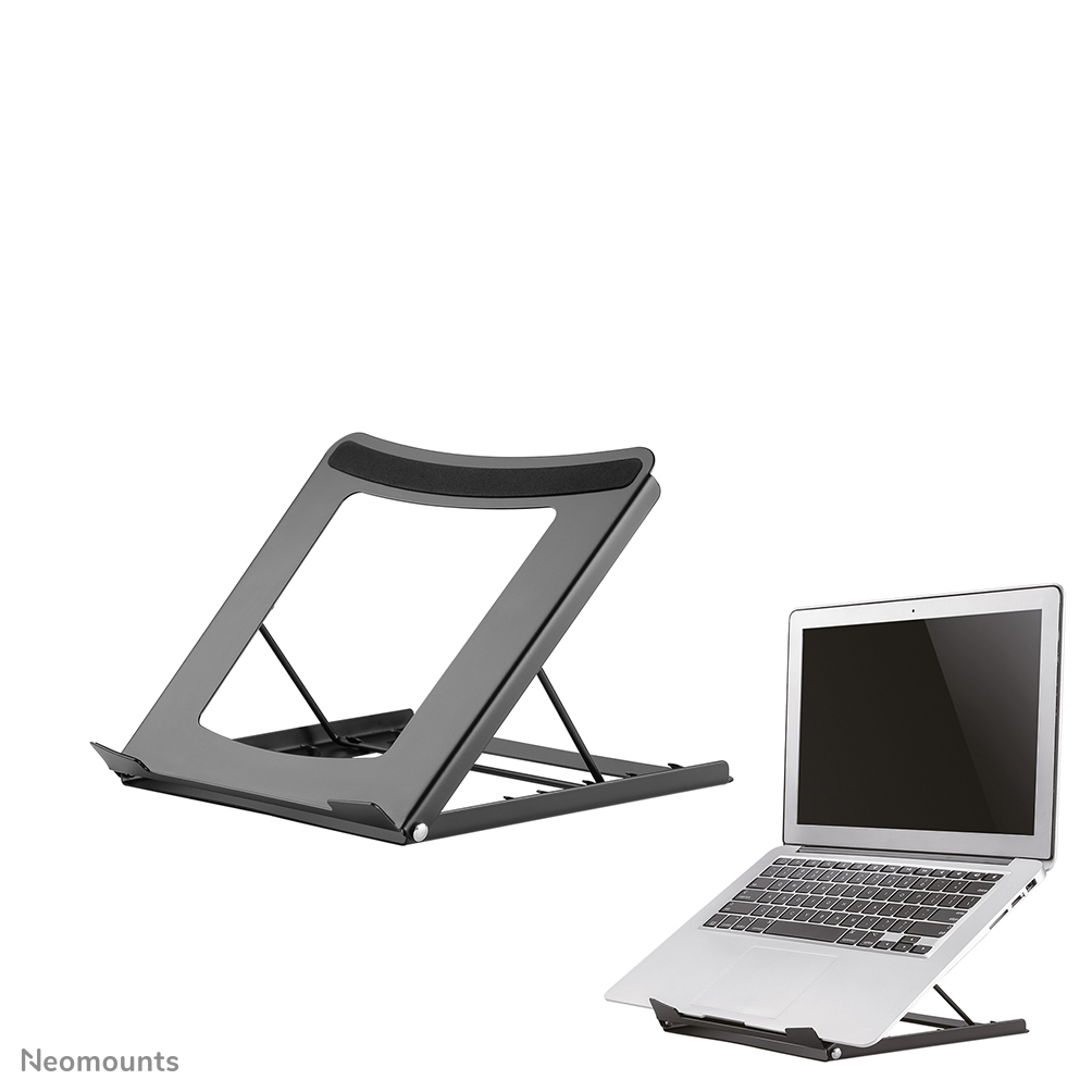 Neomounts NSLS075BLACK Supporto per laptop - 10-16" - max 5 kg - 5 posizioni di altezza - pieghevole - compatto - universale - nero