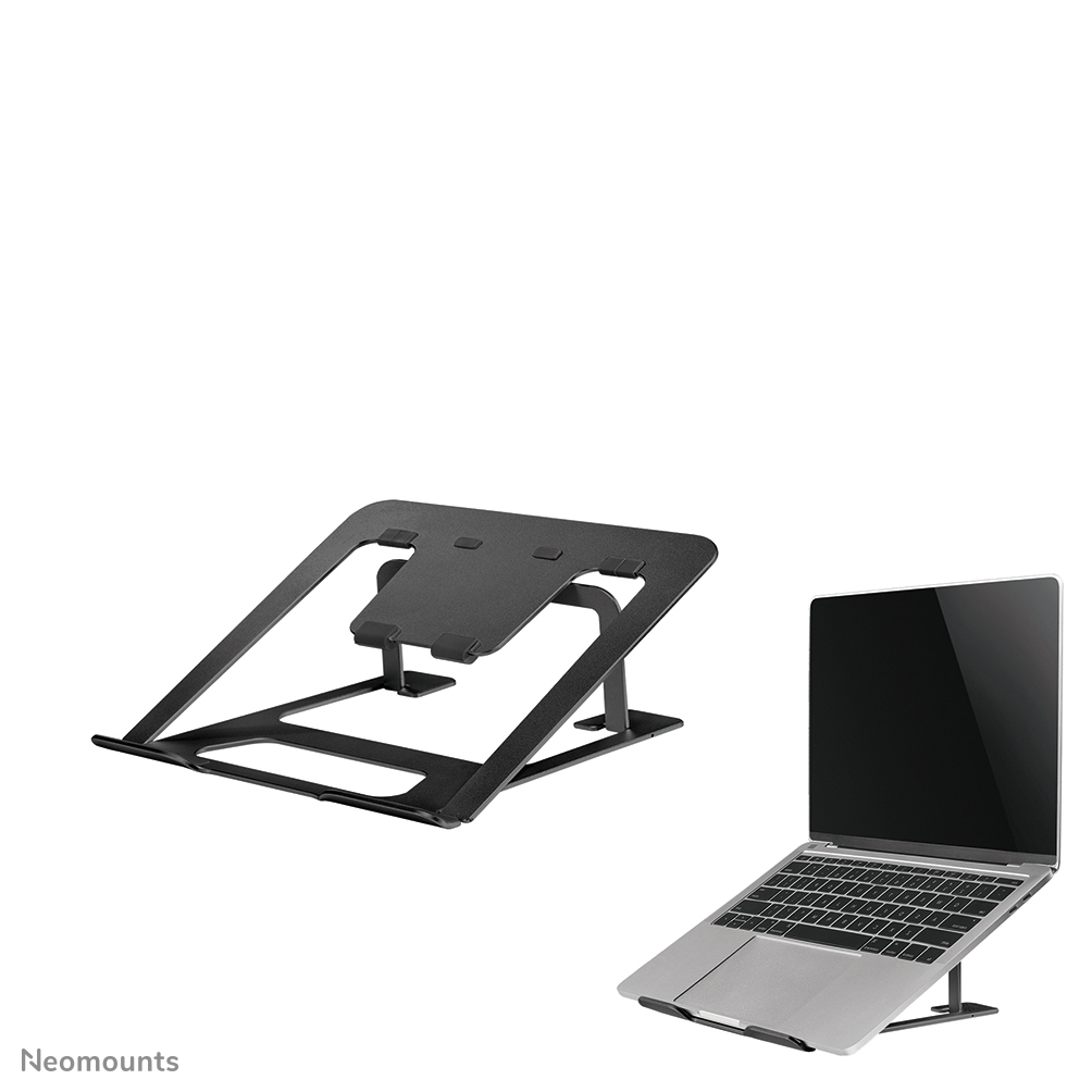 Neomounts NSLS085BLACK Supporto per laptop - 10-17" - max 5 kg - 6 posizioni di altezza - pieghevole - compatto - ultrasottile - universale - nero
