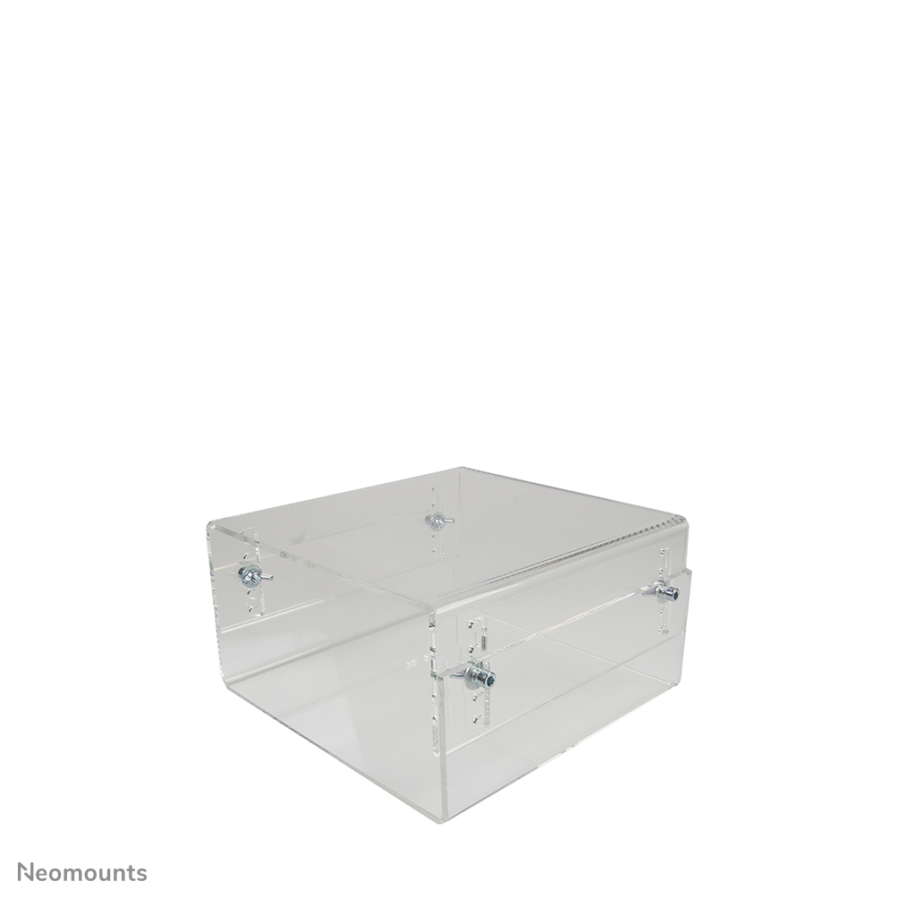 Neomounts NSMONITOR40 Supporto per monitor/laptop - max 25 kg - alt.x larg.x prof. 7-13x32x26 cm - universale - trasparente