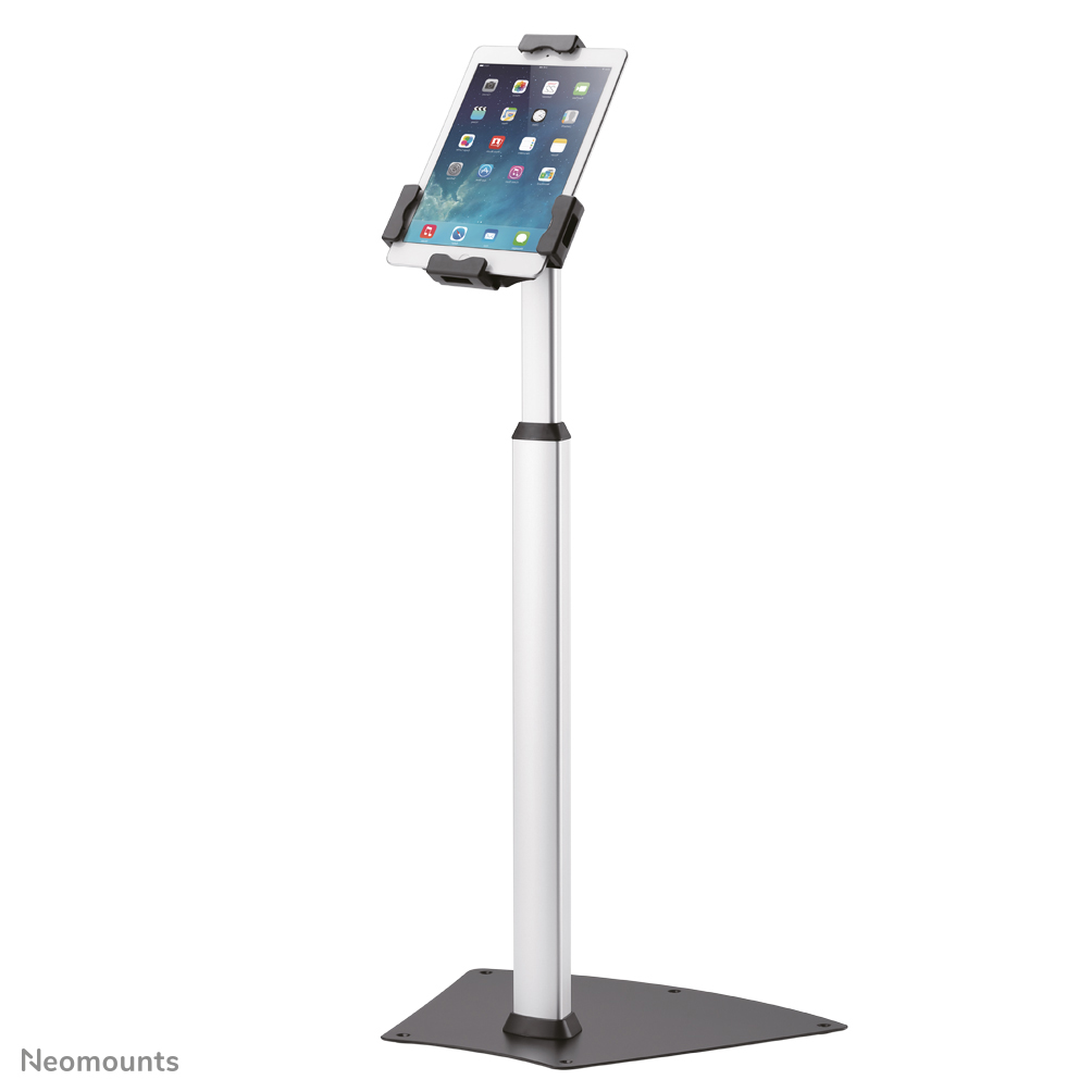 Neomounts TABLET-S200SILVER Supporto da pavimento per tablet - 7.9-10.5" - 180° inclinabile - 360° ruotabile - bloccabile (incl. serratura) - a fissaggio - universale - argento