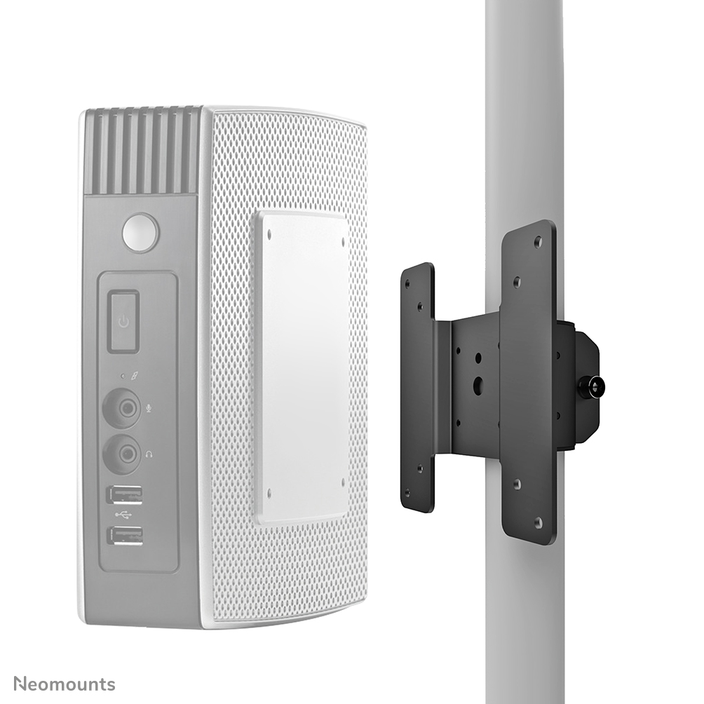Il sottile Neomounts by Newstar modello supporto client THINCLIENT-05, installare un thin client semplicemente un braccio monitor.