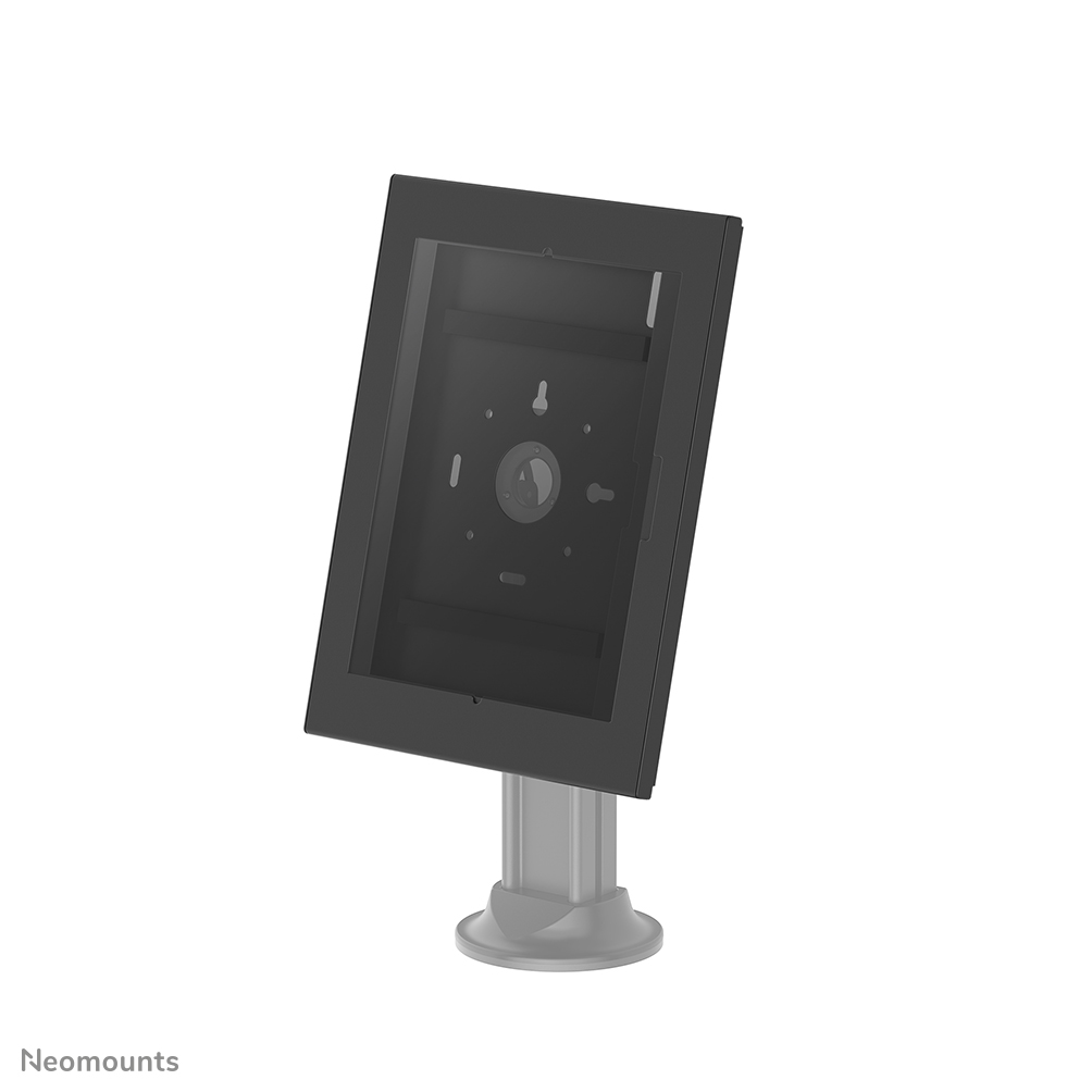 Neomounts WL15-602BL1 Custodia per tablet - con serratura (lucchetto incluso) - VESA 75x75 - adatta a diversi tablet da 12,4-13" - per configurazione modulare con diversi supporti da tavolo e da pavimento - Negro