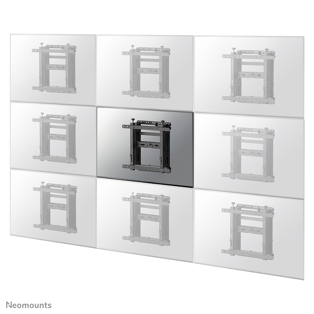 Neomounts by Newstar supporto per videowall da parete push pull per schermi da 45-75" - Nero